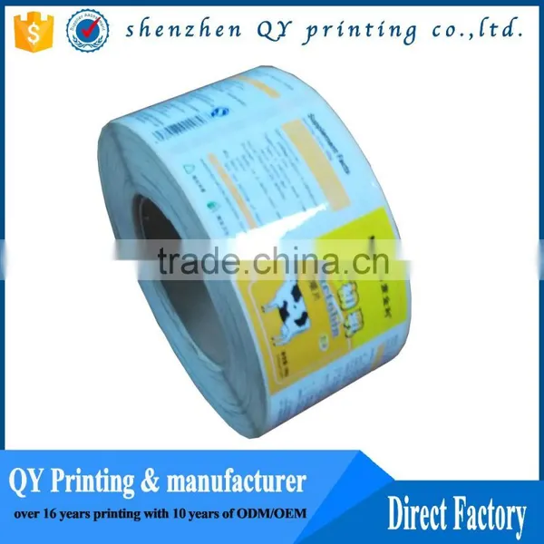 High Quality Permanent Plastic Printing Glossy Customized Waterproof Sticker photo-3