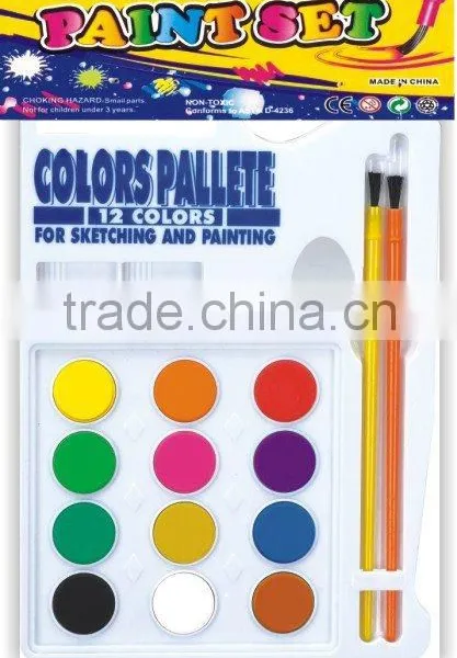 12 CT Water Color Cake Paint