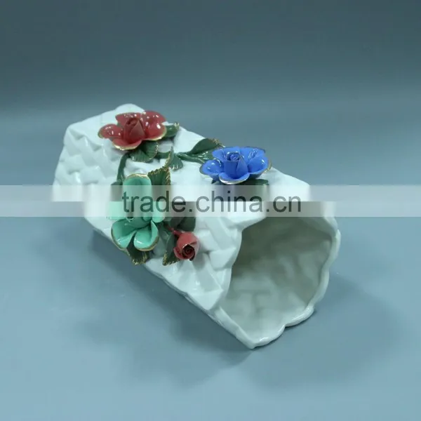 Handmade Ceramic Craft Conical Vase photo-2
