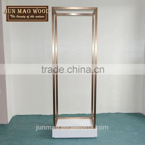 Metal Frame With Glass Door Design Clothes Model Stand Showcase photo-3