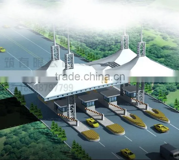 ETFE/PTFE/PVDF Materials Architecture Tensile Membrane Structure Petrol Station photo-3