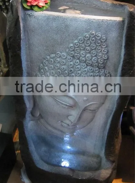Resin Outdoor Water Fountain , Buddha Water Fountain