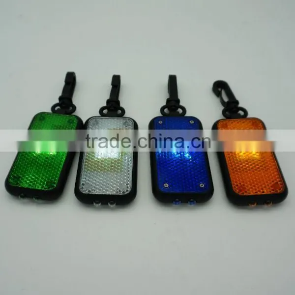 Safety Warning Led Reflection Keychain, Led Reflective Key Chain, Reflection Keychain Light photo-2