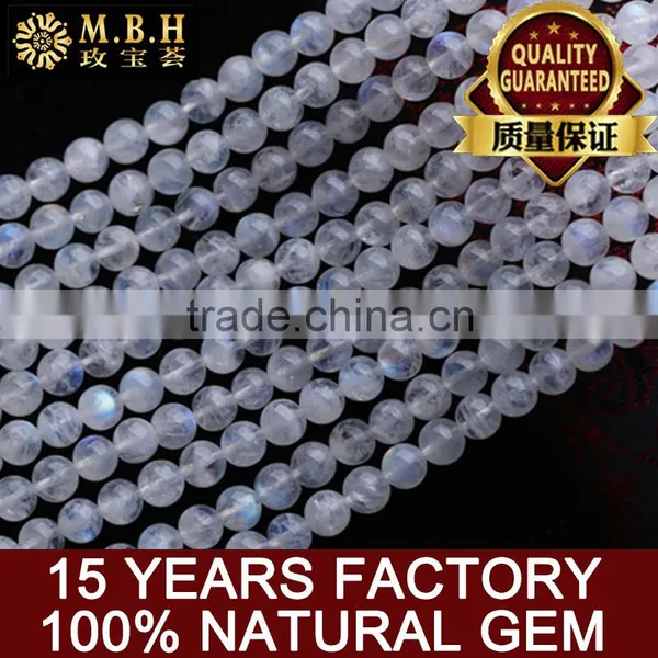 Fashion Natural Gemstone Crystal Beads Wholesale 4567A Moonstone Semi-finished Ball DIY Handmade Jewelry Accessories