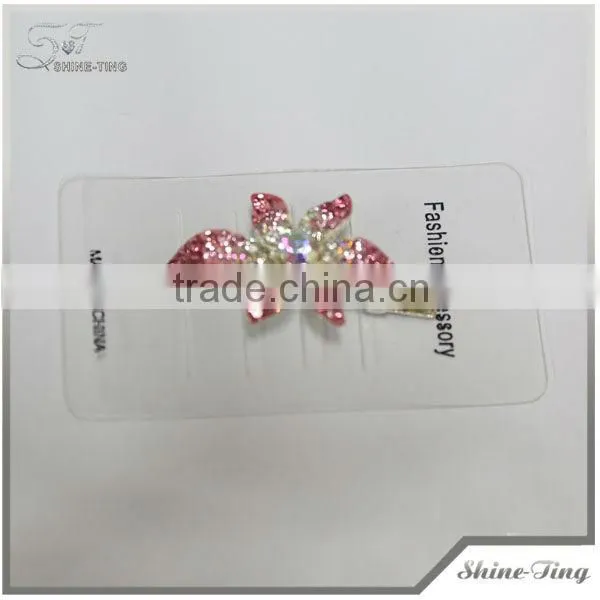 Fashion Boutique Metal Flower Hair Clips With Rhinestone for Women