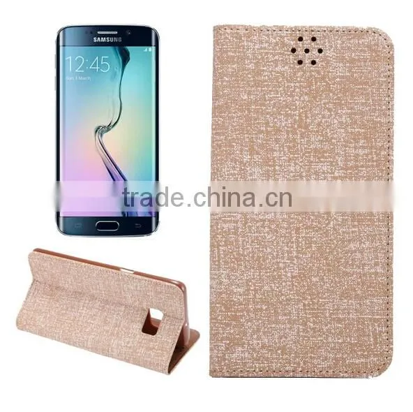 Galaxy S6 Edge Bling Leather Wallet Cover photo-4