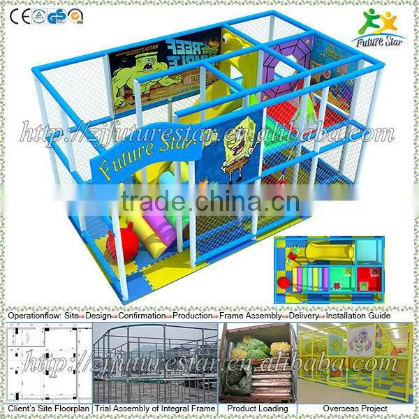 Free Design CE & GS Standard Eco-friendly LLDPE Kids Indoor Cheap Playground Equipment