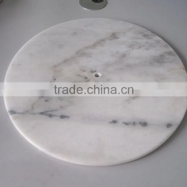 Natural Round Marble Stone Wall Clock Face photo-3