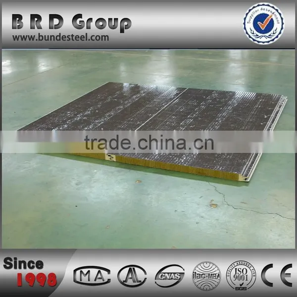 Manufacturer of Fireproof Rock Wool Sandwich Wall Panel Price