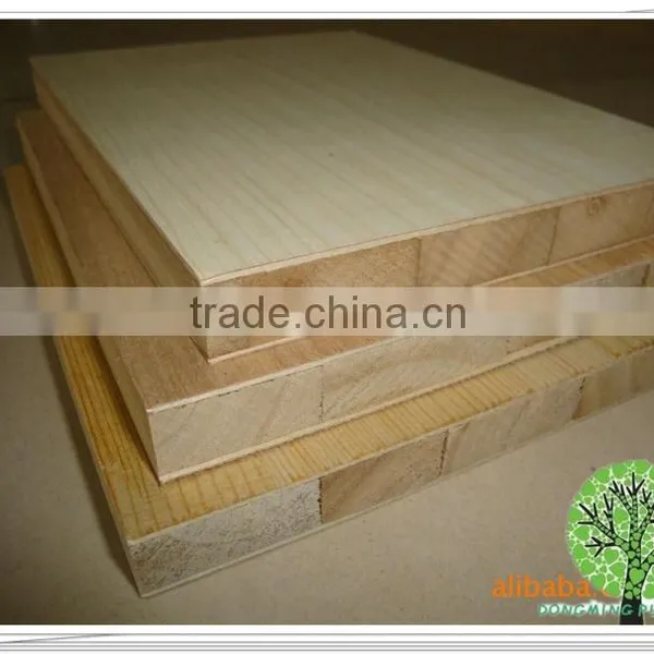 laminated melamine veneer Blockboard 18mm Pine core