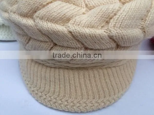 Colorful Beanie Cute Striped Hand Knitted Hat photo-4