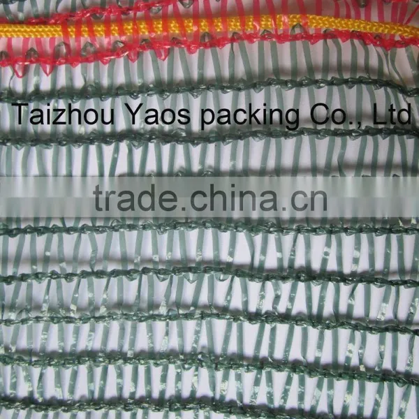 Green PE Raschel Knitted Plastic Mesh Bag Vegetables Onion Bag photo-2