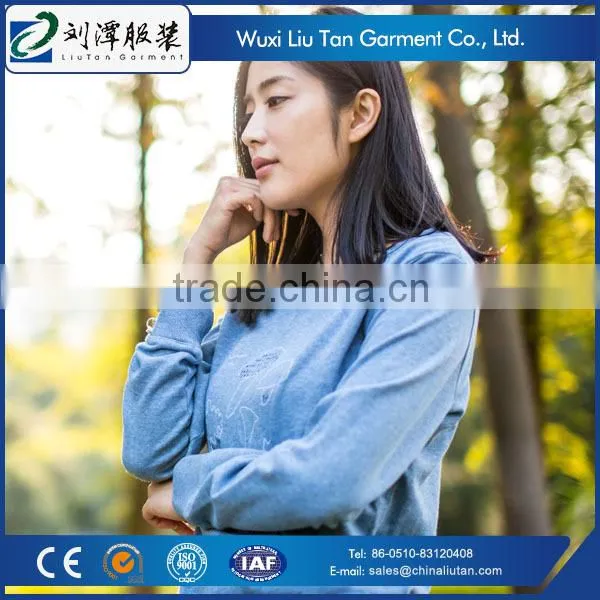 Women T-shirt 100% Cotton Knit Wear Oem Supplier photo-3