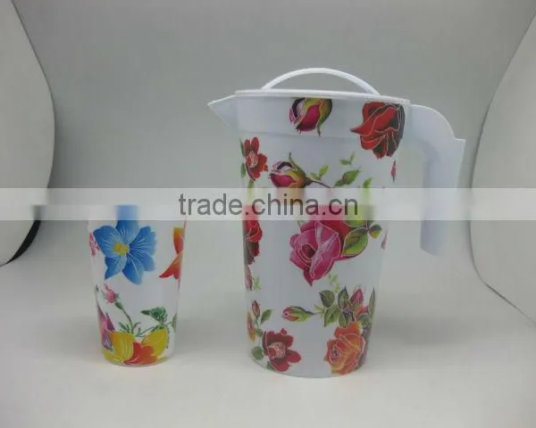 Plastic flowers cup