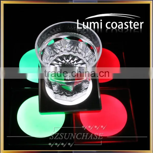 New Item Colorful Led Bar Coaster Flashing Drink Coaster photo-5