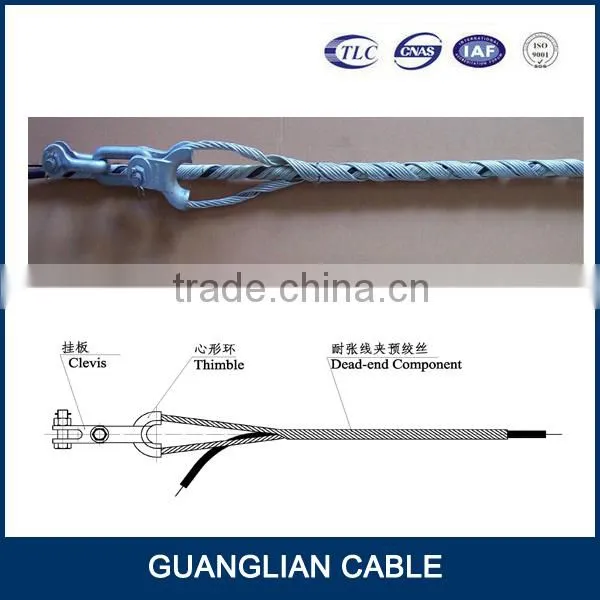 China Manufacturing Overhead Power Line Fitting OPGW Dead-end Optical Fiber Tension Clamp