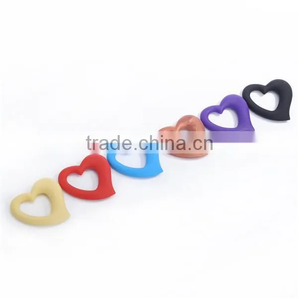Heart Shape Silicone Teething Pendant For Baby Silicone Teething Pendant Necklace photo-3