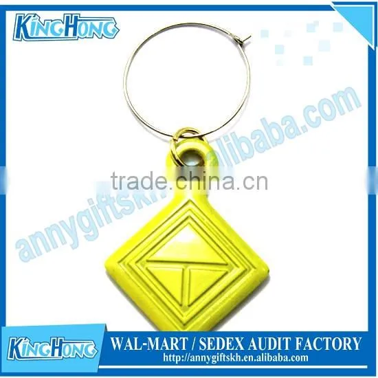 Square Metal Wine Glass Accessory Simple Design Wine Accessory