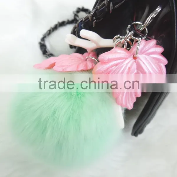 Colorful Fur Keyring for Handbag photo-2