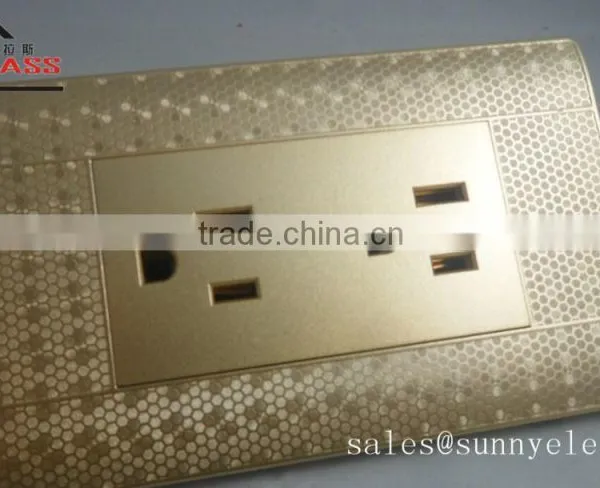 110V American Design 4 Gang 1Way Wall Electric Light Switch Pc Big Button photo-3