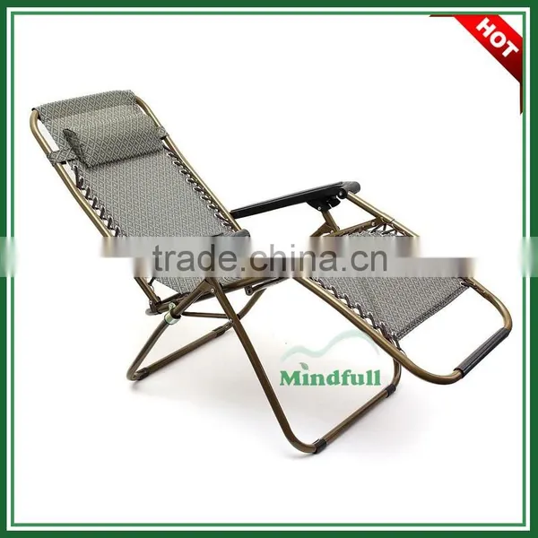 22mm*1mm Steel Frame Zero Gravity Folding Lounge Chair Adjustable Recliner Chair photo-4