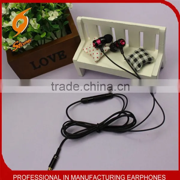 Hot Selling Wired Metallic High Qualtiy Stereo Earbuds With Mic for Music/phone Call photo-4