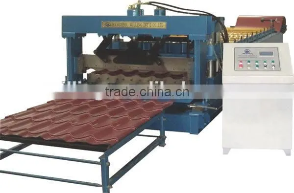 Used Steel / Zine Roof Tile Roll Forming Machine