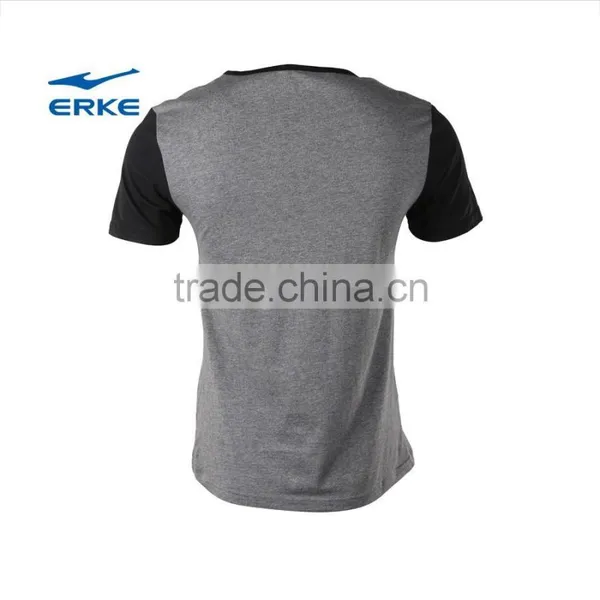 ERKE 2015 Summer Man Casual T-shirt Round Neck T-shirt Full Cotton t Shirt for Boy Cheap t Shirt Wholesale/OEM photo-4