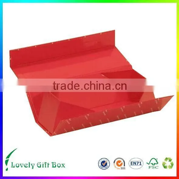 New Fashion Customized Folding Gift Box, Flat Packing, Magnet Clousure With Ribbon
