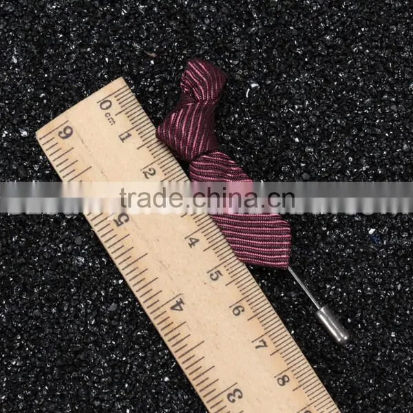 Handmade Ribbon Flower Brooches Black LAP063 photo-2