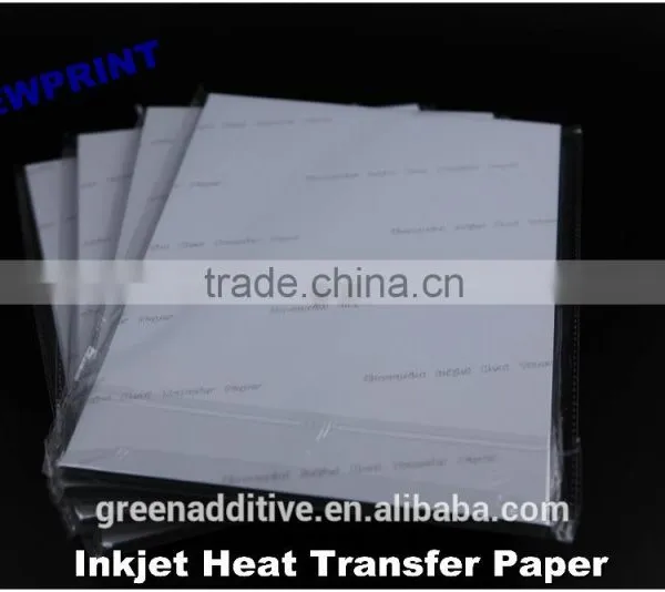 Inkjet Heat Transfer Paper for Light Cotton Fabrics/transfer Paper for Canon Inkjet Printer