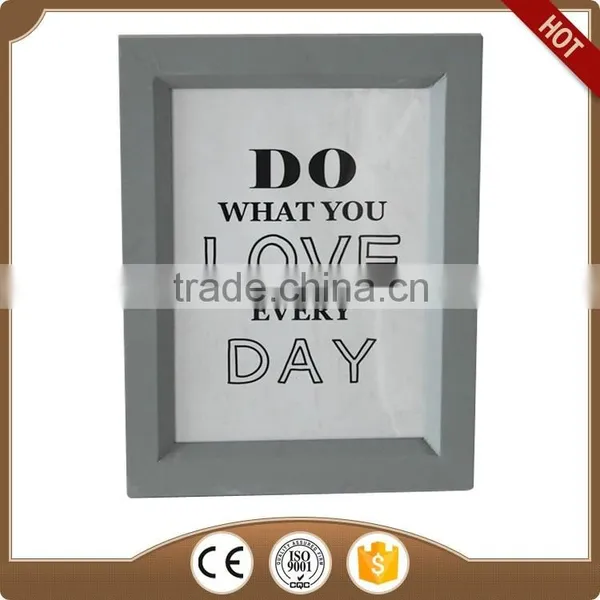 Gray Wooden Photo Frame
