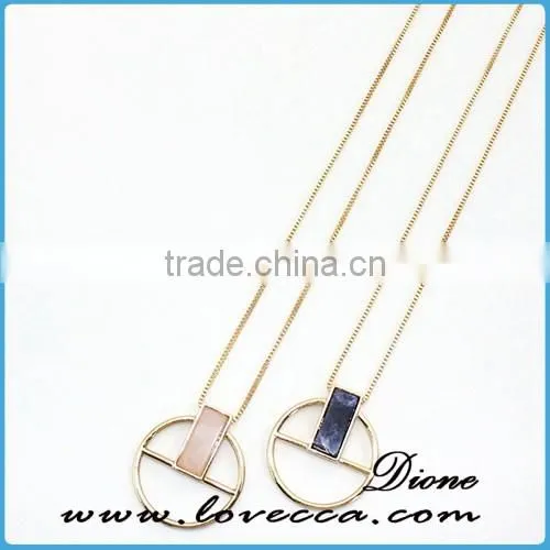 New Antique Gold Long Necklace Pendant Women Wholesale Stone Beaded Tassel Necklace photo-6