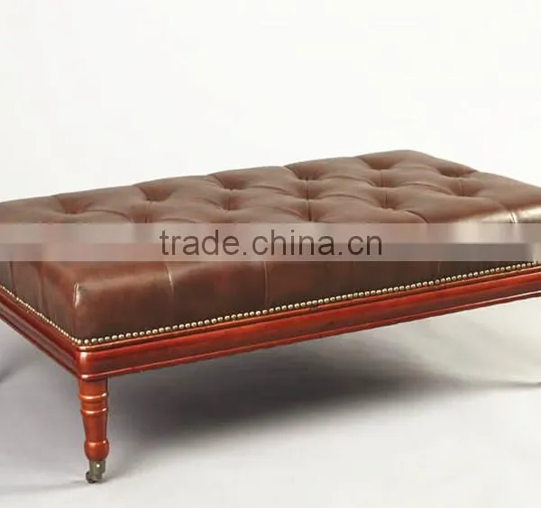 Leather Chair and Ottomans photo-2