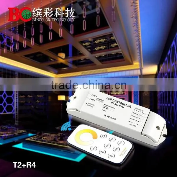 T2+R4 CT Led Controller RF Touch Remote Control Led ct Dimmer 12v 24v photo-2