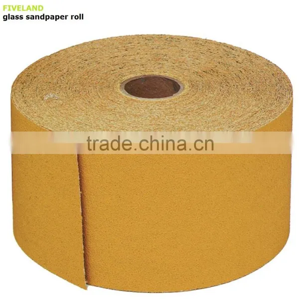 OEM Factory Wholesale Abrasive Glass Sandpaper Rolls