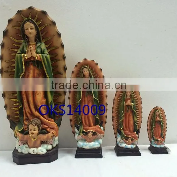 Resin Virgin Mary Religious Statue/ Figurine/mary With the Baby photo-2