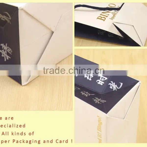 Gold Foil Shopping Bag With Cotton String for Fashion photo-4