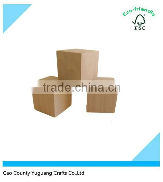 Wholesale Eco-frirndly Square Wooden Blocks