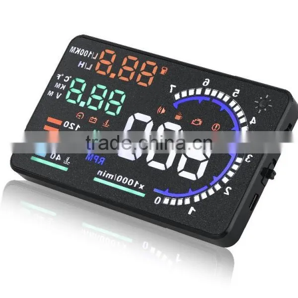 A8 Car HUD System OBD2 Speed Display Car Security Device photo-3