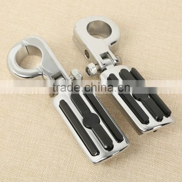 32mm 1 1/4" Engine Guard Foot Peg Kit For Softail Dyna Fatboy Sportster photo-3