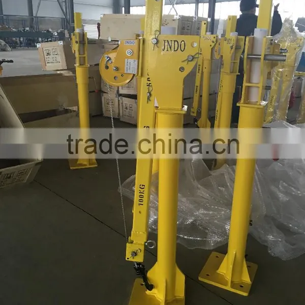 360 Degree 500kg12V Electric Portable Hydraulic Pickup Crane Small Truck Mounted Crane photo-2