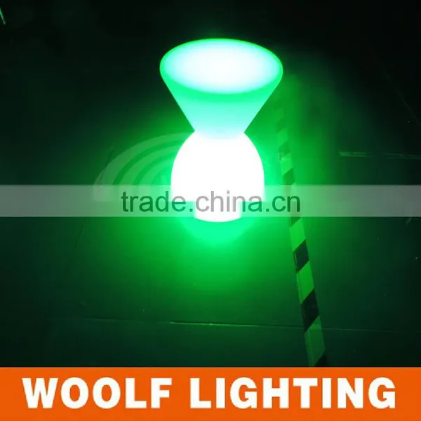 Outdoor Decorative Remote Color Changing LED Illuminated Drum Chair photo-5