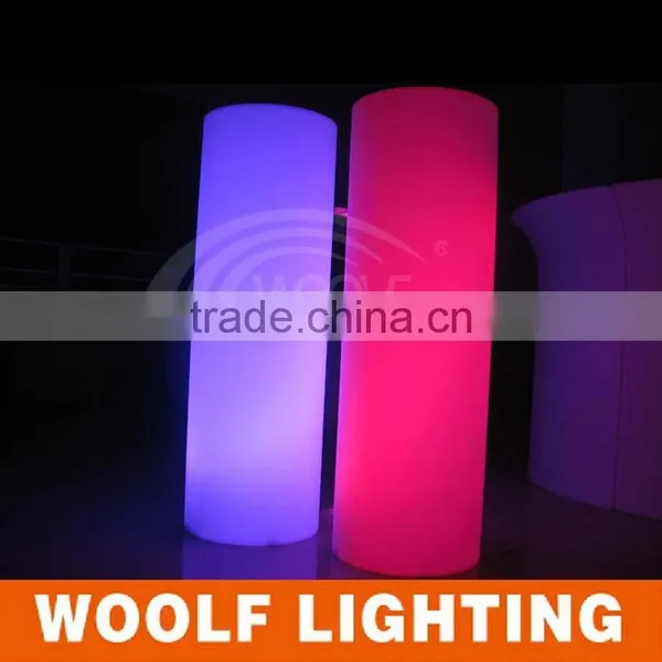 Cylinder Shape RGB 16 Color LED Lighting Glow Pillar photo-3
