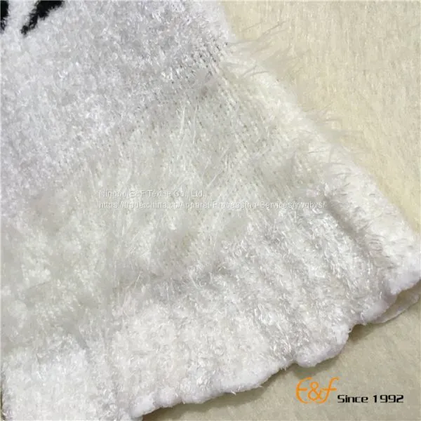 Black-white Color Long Type Elastic Haramaki Pants photo-3