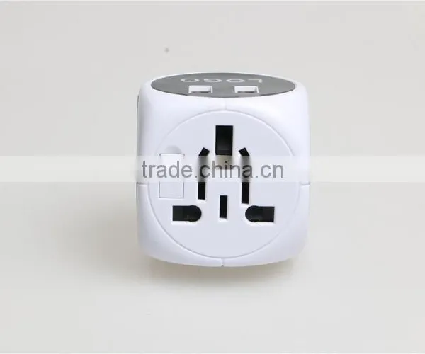 Hot Sell Plug Univeral Travel Double Usb Adapter World Travel Adaptor Multipurpose Plug Travel Adapter With Usb photo-5
