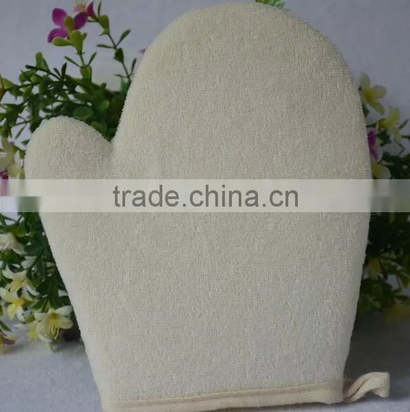 Cy297 Naturals Exfoliating Deep Cleansing Double-sided Loofah Pads Glove Luffa Fibres Sponge Scrubber Brush For Shower photo-2