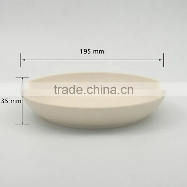 Wholesale Ecofriendly Bio Bamboo Fibre Plate Dishes photo-4