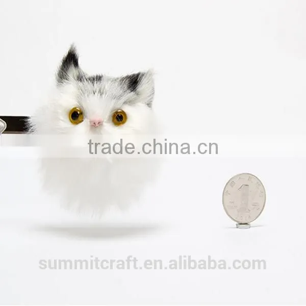 3D Plush Cat Animal Fridge Magnet ,resin Half Cat Fridge Magnet photo-3