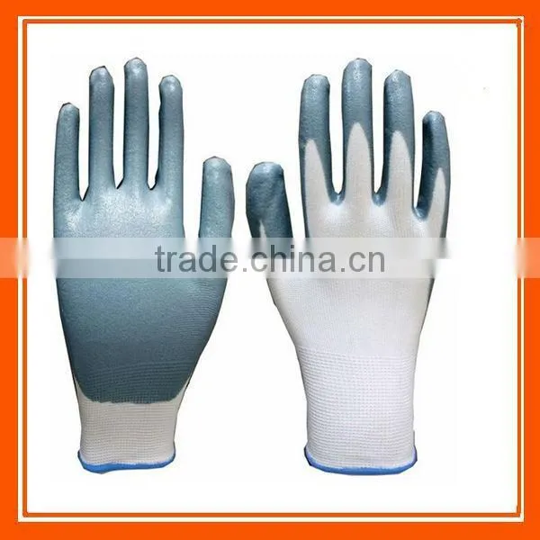 Nylon Knitted Garden Work Nitrile Coated Gloves ZMR778 photo-6